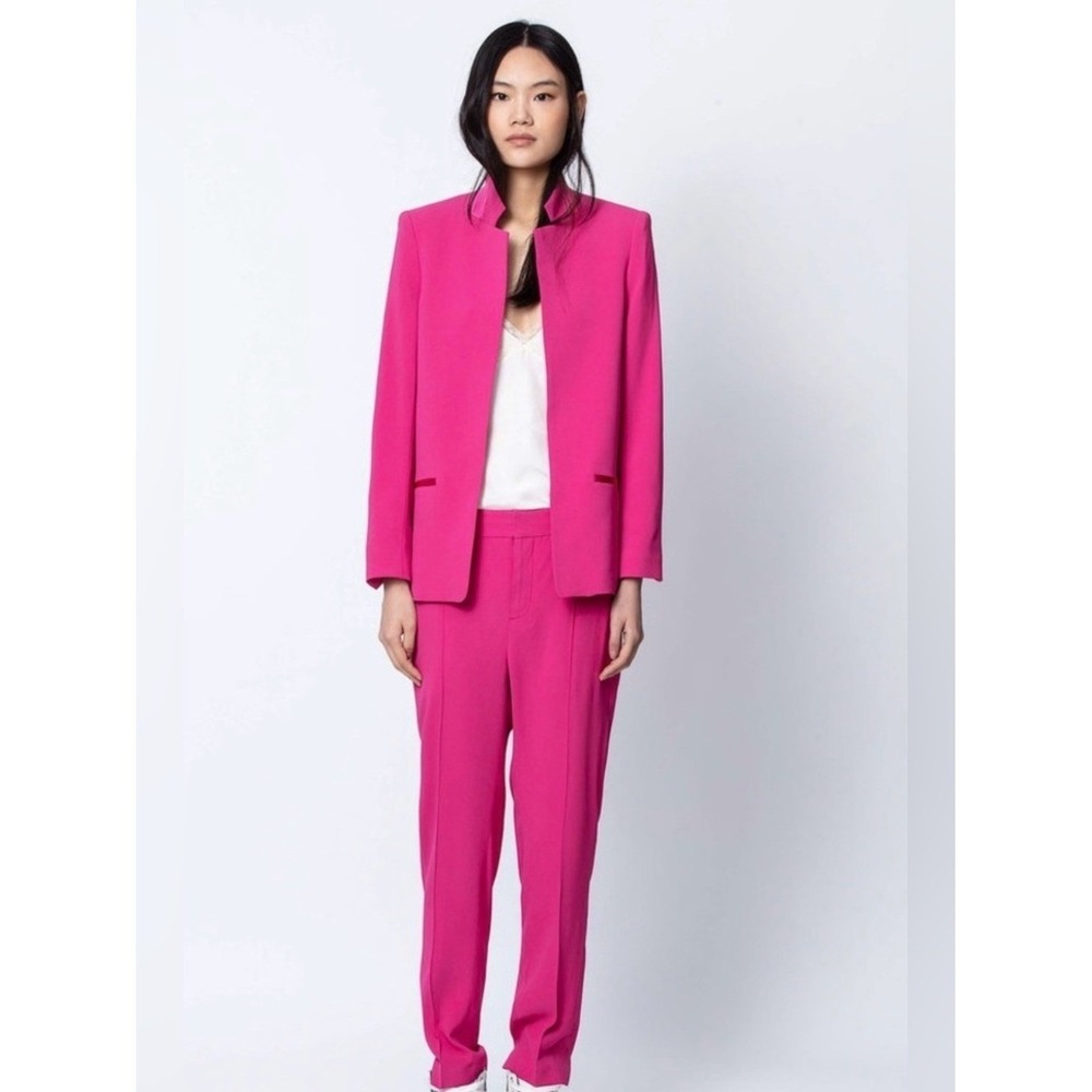 NWT Zadig & Voltaire Volly Satin Jacket | Size 36 - Picture 14 of 14